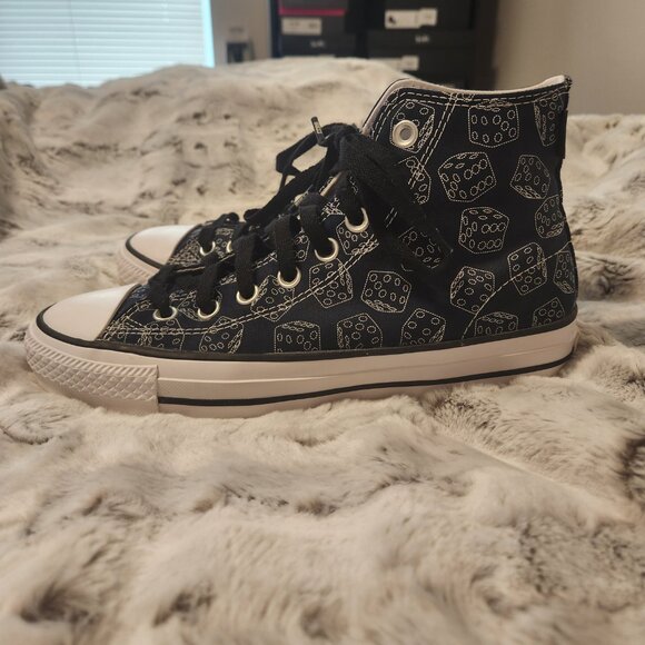 Converse CONS Chuck Taylor All Star High Tops – Dice Print (Woman's size 8.5) - Picture 4 of 5
